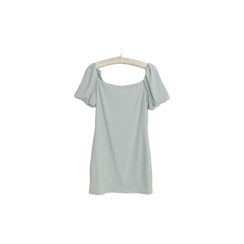 She+Sky Puff Sleeve Knit Dress